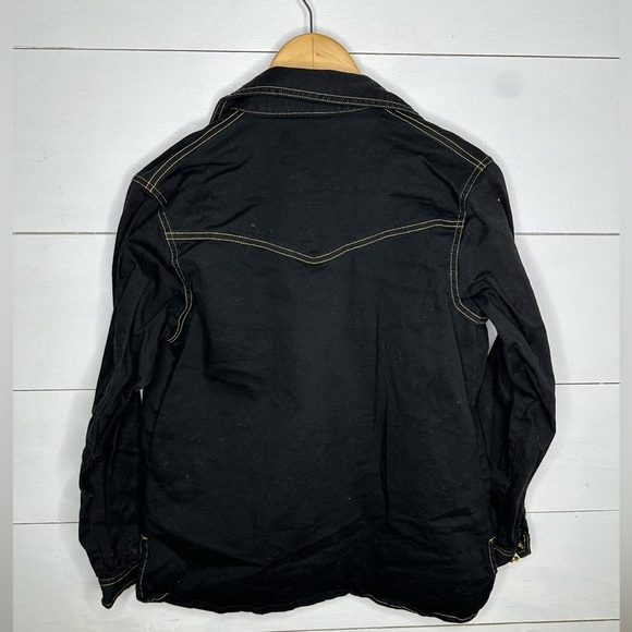 Bob Mackie Wearable Art Black Embroidered Pocket Teacher Shirt Jacket XS - Picture 5 of 5